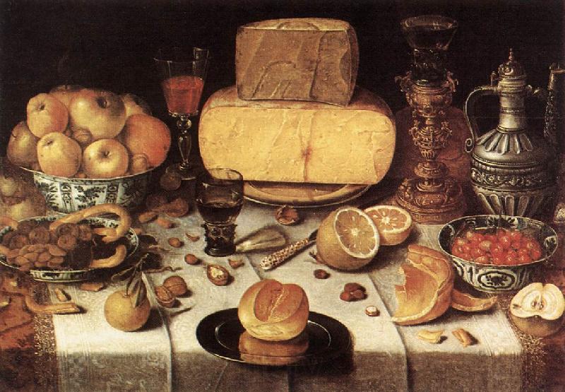 GILLIS, Nicolaes Laid Table dfh Norge oil painting art